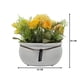 thumbnail image 5 of Planta Artificial Macetero Ceramica Blanco Arreglo Floral amarillo, 5 of 6