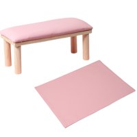 Magideal - Reposabrazos Para Uñas Reposabrazos Para Decoración De Uñas Reposabrazos De Madera Herramientas Para Equipos De Decoración De Uñas Cojín De Mano Portá Rosa