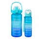 thumbnail image 1 of Botellas De Agua Motivacionales 2l Y 900ml Turquesa, 1 of 2