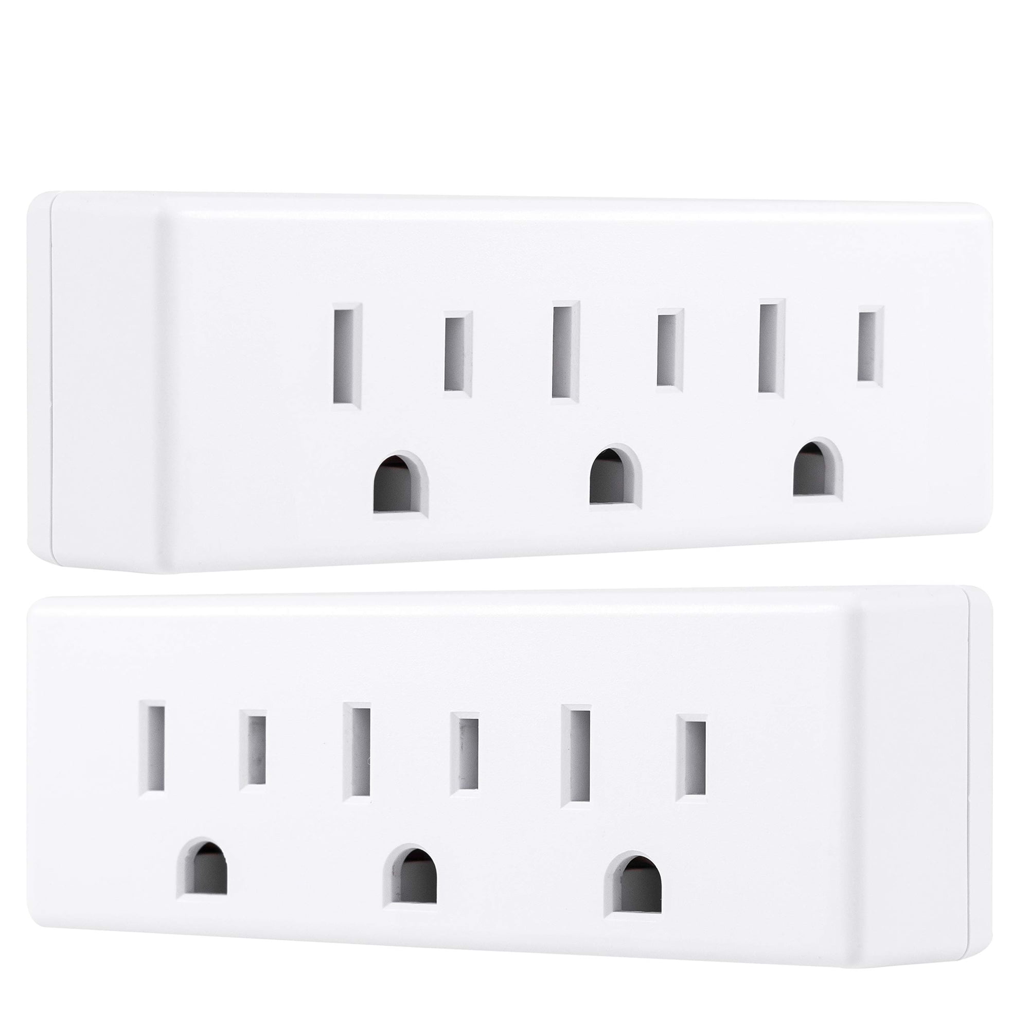 Extensor De Enchufe Philips Sps1630w/37, 3 Salidas, Paquete De 2, Blanco