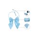 thumbnail image 3 of INSPIRE CHIC Lazo de moño ajustable sólido para mujer con cuello halter autoajustable, color azul cielo, 13*16cm/5.12"*6.30", 3 of 5