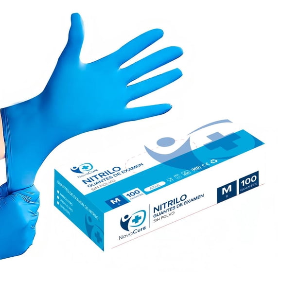 Guantes de Nitrilo tallas S, M, L, XL colores NovaCure -Talla M