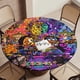 thumbnail image 5 of Los Casagrandes (película)-theme Fitted Round Tablecloths Elastic Edged Table Covers Waterproof Table Cloth for Kitchen Holiday Party Tables Decor 120cm, 5 of 6