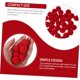 thumbnail image 4 of 150 piezas de guirnalda de bolas de peluche, pompones rojos, para ropa, bodas, 4 of 7