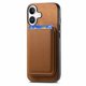 thumbnail image 4 of Funda de Cuero Magnética con Tarjetero para iPhone 16 Cubierta Delgada Marrón, 4 of 5