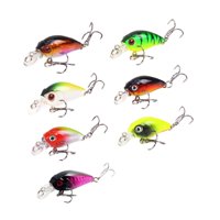 Ioensy - 7 Señuelos De Pesca De Agua Dulce Y Salada Con Anzuelo Para Lucio, Bagre, Perca