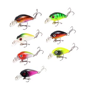 Ioensy - 7 Señuelos De Pesca De Agua Dulce Y Salada Con Anzuelo Para Lucio, Bagre, Perca