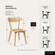 thumbnail image 4 of Pack 2 Sillas Para Comedor Cocina Madera Moderna Respaldo Curvo Fresno Naturales, 4 of 8
