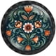 thumbnail image 1 of Artinhand Paquete de 12 perillas de gabinete estilo folclórico noruego Rosemaling, flor verde, tirad, 1 of 7