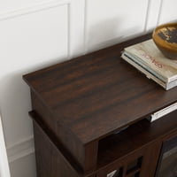 M&Ms - Classic Tv Media Stand Modern Entertainment Console For Tv Up To 65"" With Open And Closed Storage Space, Espresso, 58.25""W*15.75""D*32""H