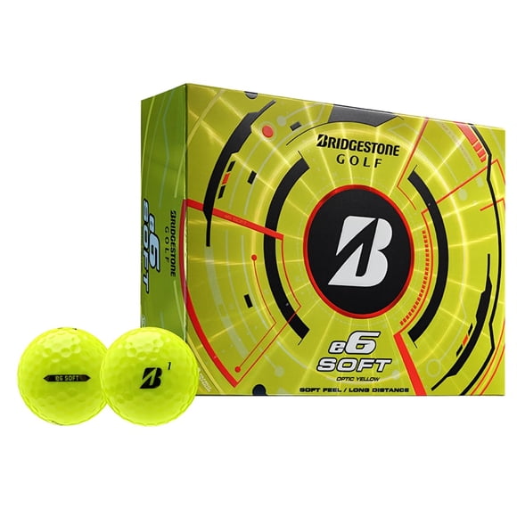Pelota de golf Bridgestone e6 Soft Yellow Control de larga distancia