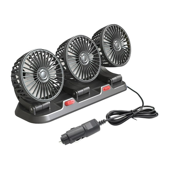 Ventilador De Refrigeración Para Coche, Cabezal Triple Para Camión, SUV, Ventilador De Circulación De Aire Eólico De Dos Velocidades, 5v, 12w