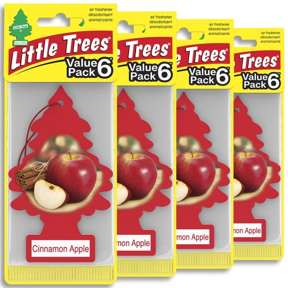 Ambientador LITTLE TREES Manzana con Canela - Paquete de 24