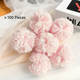 thumbnail image 1 of suxuMhao Pompones de Manualidades, 100 Piezas Bolas de Pompones de Malla Rosa Claro, Pompones de Malla Elásticos de 0.98 Pulgadas de Diámetro, Pompones de Tela, Bola Hecha a Mano DIY para Proyectos, 1 of 3