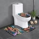 thumbnail image 1 of Encanto Juego de 3 alfombras de baño de coral fleece: tapete de baño + alfombra de inodoro en forma de U + funda de tapa de inodoro en forma de O, 1 of 6