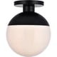 thumbnail image 1 of Plafón Living District Eclipse Negro con Vidrio Esmerilado 110V, 1 of 9