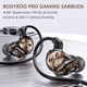 thumbnail image 2 of Auriculares gamer con cable Bodykoo, driver de 10 mm, micrófono y doble conector, 2 of 6