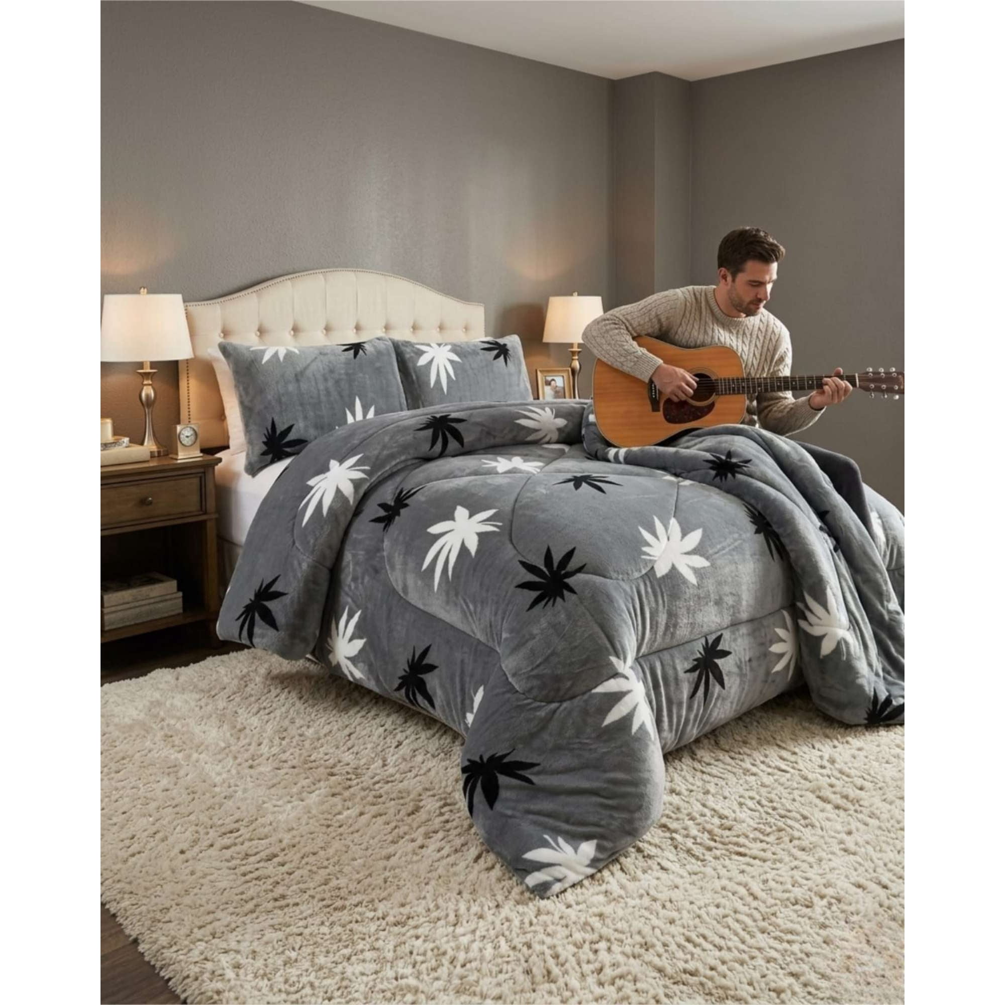 Myl Todo Hogar - Plumón Térmico 2 Plazas Plush Y Chiporro Extra Cálido Invierno