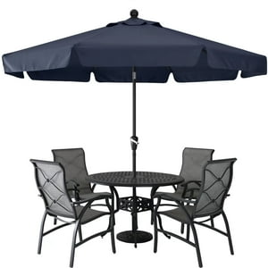 Sombrilla De Patio Abccanopy Premium, 2,7 M, Azul Marino, Impermeable