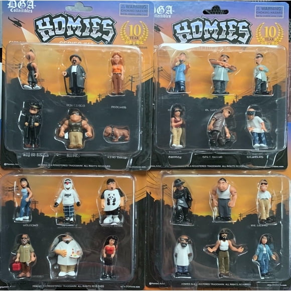Figuras Homies Serie 13 Música Boxing Machine 24 piezas 1.75"