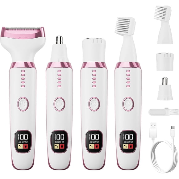Afeitadora Eléctrica Mujer RUIBO 4 en 1 Bikini USB Wet Dry