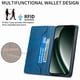 thumbnail image 2 of Funda tipo cartera con bloqueo RFID para Realme GT 6 5G Con tapa abatible, portatarjetas, cierre magnético, TPU y soporte Azul, 2 of 6