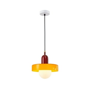 Electricastore - Lámpara Colgante Naranja Incluye Ampolleta G9 Vidrio 25Cm