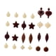 thumbnail image 1 of 24 Piezas De Adornos Para árbol De Navidad, Adornos Para árbol De Navidad, Bolas Decorativas, Color Café Y Beige, 1 of 3