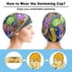 thumbnail image 3 of Galaxia creativa Gorro de Natación de Licra, Gorro de Baño de Tela Cómoda, Gorro Elástico Antideslizante para Hombres, Mujeres y Niños, 3 of 6