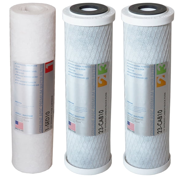 Juego de filtros de repuesto APEC Water ULTIMATE Series para fregadero