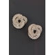thumbnail image 1 of Pendientes Fashnzfab Botón Strass Oro y Plata, 1 of 4