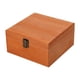 thumbnail image 1 of Caja De Almacenamiento De Madera Decoraciones Portátiles Para El Hogar Caja De Regalo Sin Terminar Caja De Baratija Marrón 19.5x19.5x10cm, 1 of 5
