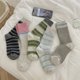 thumbnail image 2 of Xiao Hua 4 Pares de Calcetines de Algodón de Felpa con Rayas Verdes Combinadas, Calcetines Pantuflas de Invierno de Felpa, Calcetines Navideños de Felpa Coloridos, Calcetines para Dormir de Fiesta, 2 of 2