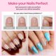 thumbnail image 4 of Puntas de uñas de gel beetles 384 uds forma ataúd corta pregrabadas, 4 of 9