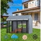 thumbnail image 5 of Cubierta para jaula de perro LYBOSH 247 x 125 x 183 cm impermeable gris, 5 of 5