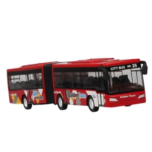 Bothyi - 1/32 Autobús Modelo Juguetes Simulación Para Principiantes Adolescentes Adultos Niños Rojo