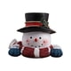 thumbnail image 2 of Estatua De Muñeco De Nieve Navideño En Miniatura Con Luz, Accesorio Fotográfico Para Mesa, Chimenea, Sombrero Negro, 2 of 3