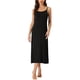 thumbnail image 1 of INSPIRE CHIC Vestido de Noche de Mujer de Rayón Suave sin Mangas con Tirantes Finos y Cuello Redondo para Primavera Verano Descanso S Negro, 1 of 6