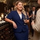 thumbnail image 3 of Agnes Orinda Conjunto de Traje de Negocios con Blazer de Manga Corta y Falda Lápiz para Mujer de Talla Grande para la Escuela y la Oficina 4X Azul Marino, 3 of 8