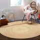 thumbnail image 2 of Alfombra KEMA de yute trenzada, redonda, 150 cm, resistente a las manchas, 2 of 7