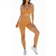 thumbnail image 1 of Conjunto de Top Corto Sexy sin Costuras con Shorts Color Moca L, 1 of 2