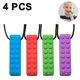 thumbnail image 1 of Collar sensorial masticable para niños pequeños con autismo (paquete de 4) con mordedores, ideal para la motricidad oral, ideal para masticadores autistas y chicles., 1 of 8