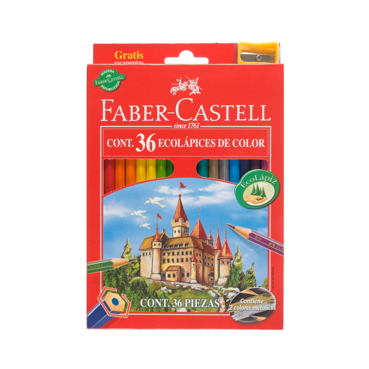 Faber Castell - Ecolápiz X36 Largos + Sacapuntas Faber-castell