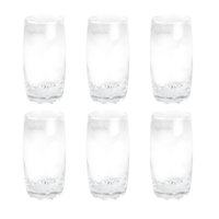 Cristar - Set 6 Vasos Altos Modelo Napoles 390Ml Jugos Tragos Bebida
