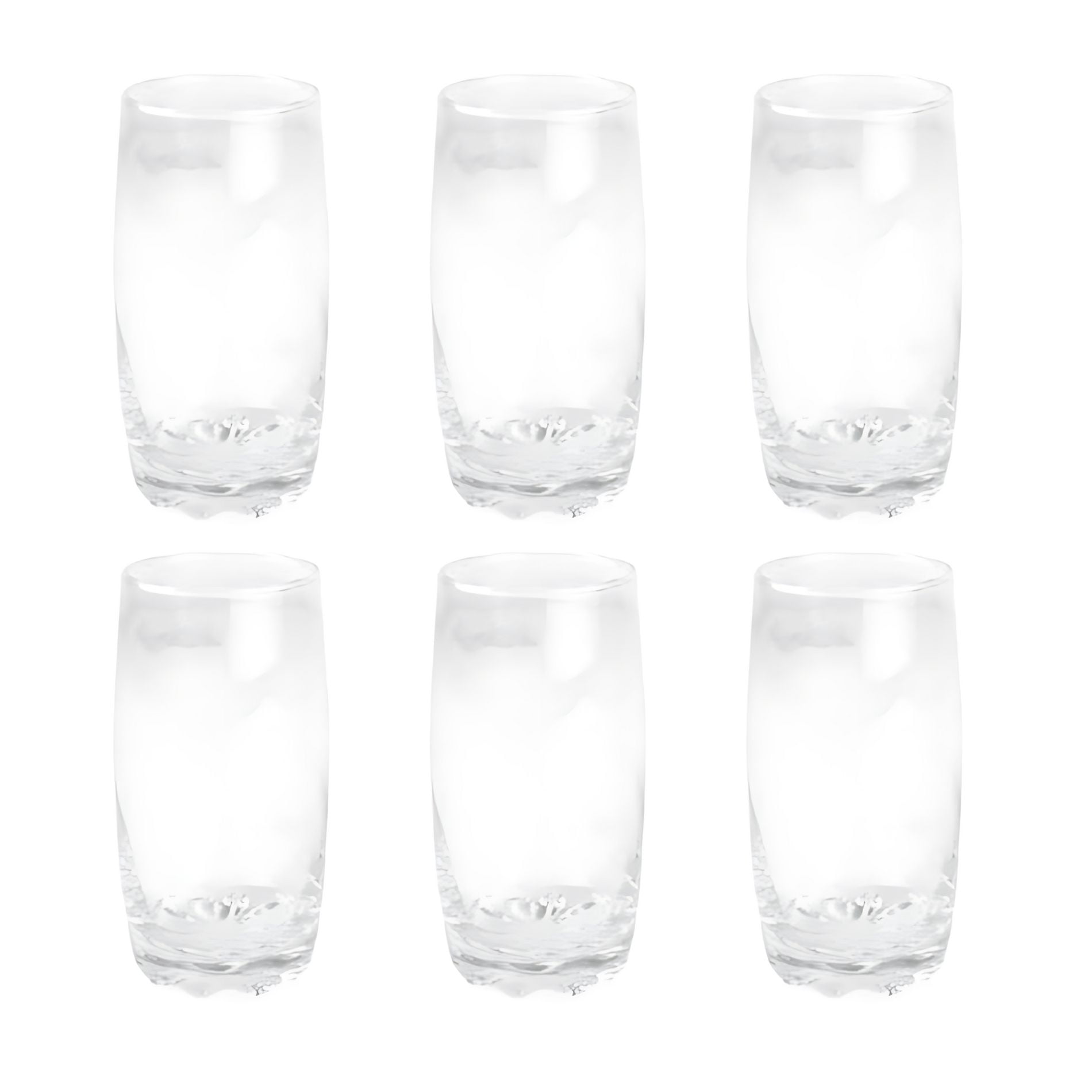 Cristar - Set 6 Vasos Altos Modelo Napoles 390ml Jugos Tragos Bebida