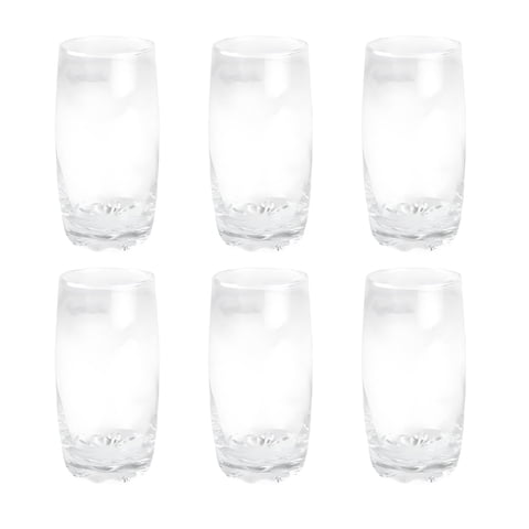 Cristar - Set 6 Vasos Altos Modelo Napoles 390Ml Jugos Tragos Bebida