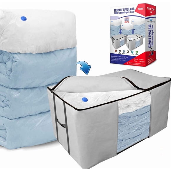 Bolsas De Almacenamiento Al Vacío Cube Con Bolsas Y Juego De 3 Bolsas
