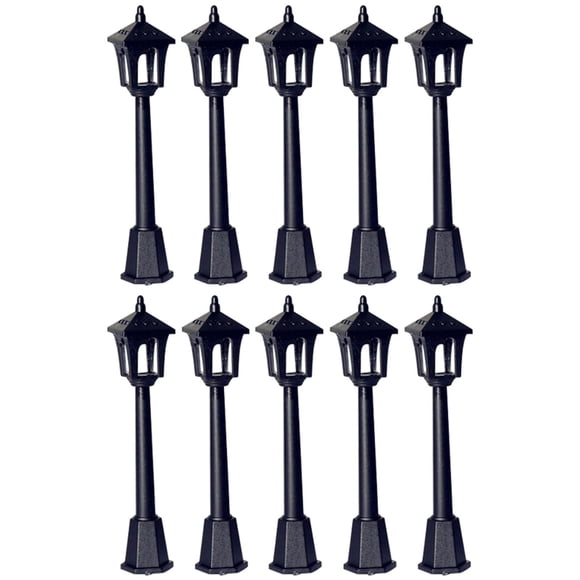 10 Uds Mini Poste De Calle Luces Accesorios De Decoración De Casa De Muñecas Para Manualidades