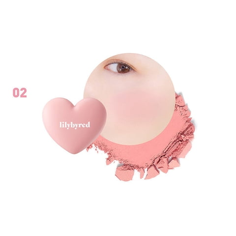 Lily By Red - Rubor Coreano En Polvo Con Alta Pigmentación, Luv Beam Cheek(Ad) 02 #Dollish Rose -