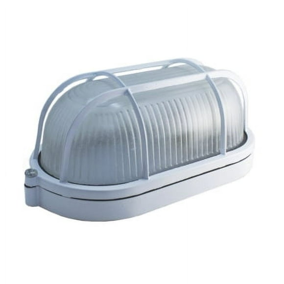 Foco Tortuga Porta E-27 Con Rejilla Exterior Blanco